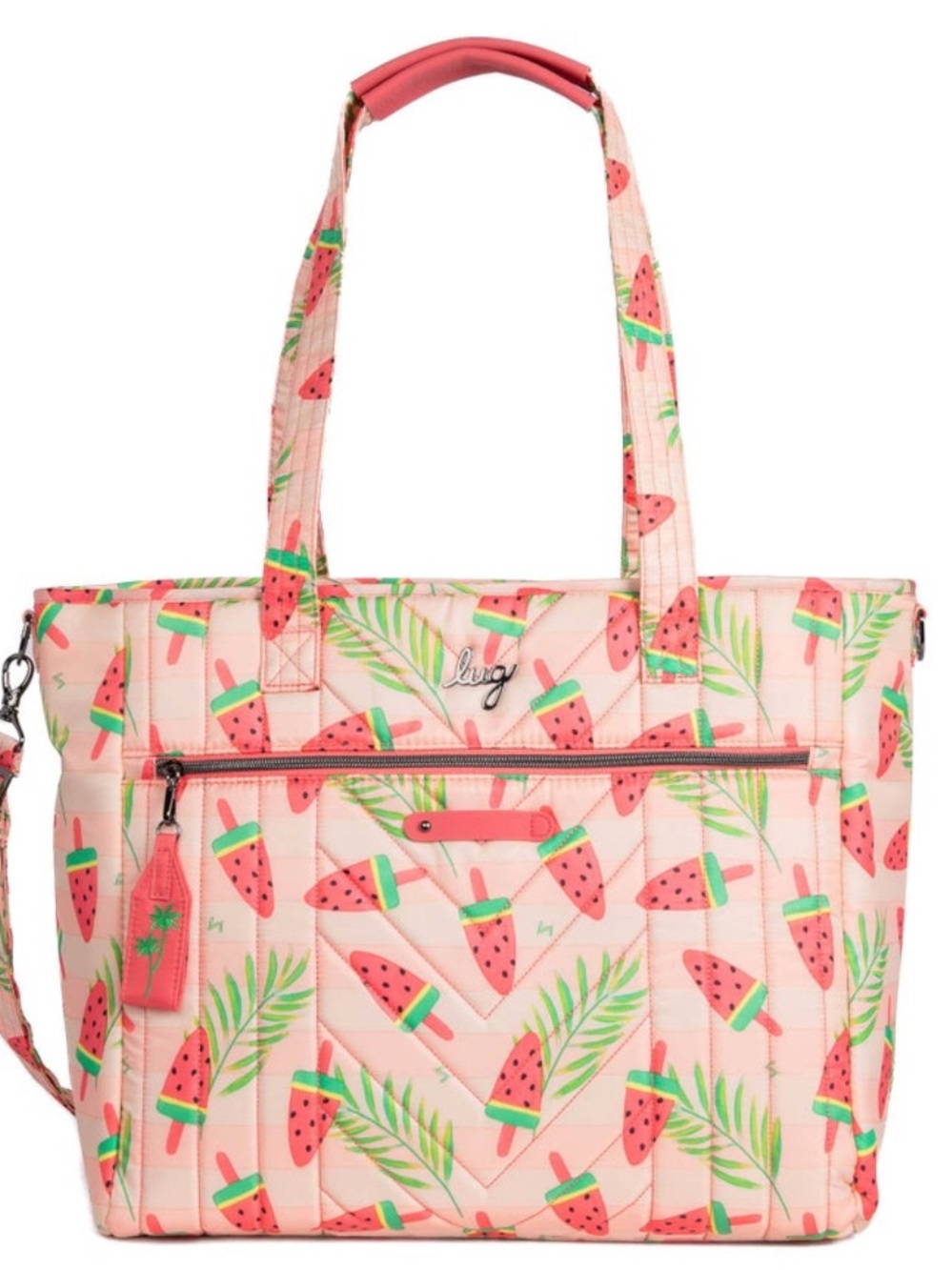 Lug Paddle Carry-All Tote POPSICLE PINK (LOVE STRIPE PINK)